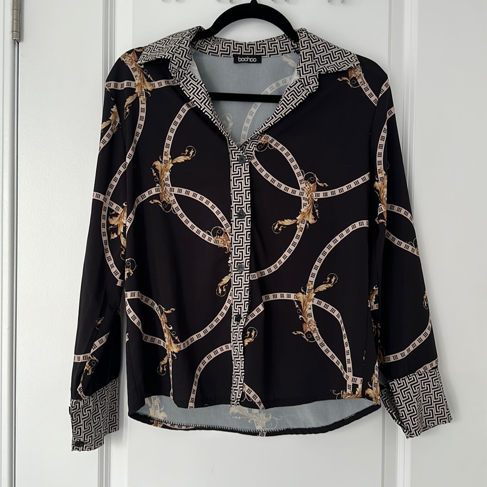 boohoo Versace Blouse (S/M)